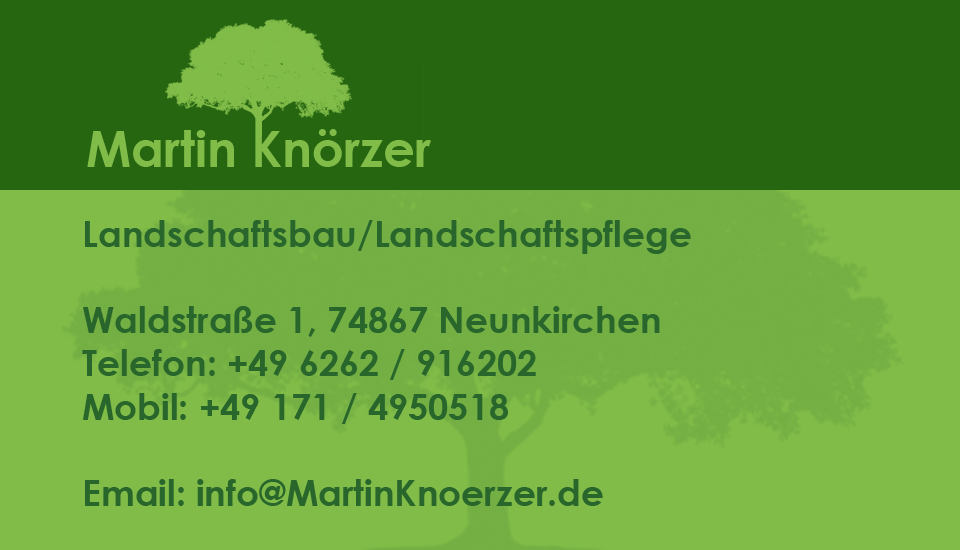 Martin Knörzer - Landschaftsbau & Landschaftspflege